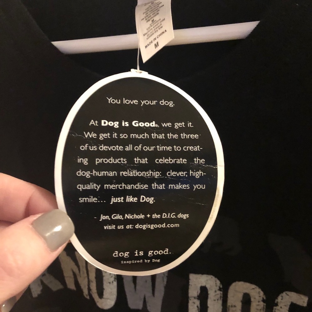 ‼️SOLD‼️ NWT If you ♥️ dogs! Long Sleeve T-shirt M - Picture 7 of 7